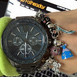  Shop Authentic Michael Kors Wren Chronograph Quartz Blue Dial Grey Steel Strap Watch For Women - MK6097 - Luxxuri