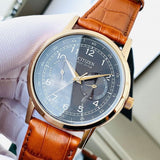  Shop Authentic Citizen Eco Drive Multi Function Day & Date Black Dial Brown Leather Strap Watch For Men - AO9003-08E - Luxxuri
