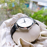  Shop Authentic Calvin Klein Evan White Dial Black Leather Strap Watch for Women - K7B231CY - Luxxuri