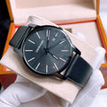  Shop Authentic Calvin Klein City Quartz Black Dial Black Leather Strap Watch for Men - K2G2G4CX - Luxxuri