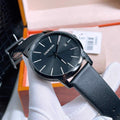  Shop Authentic Calvin Klein City Quartz Black Dial Black Leather Strap Watch for Men - K2G2G4CX - Luxxuri
