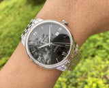  Shop Authentic Omega De Ville Prestige Co-Axial Black Dial Silver Steel Strap Watch for Men - 424.10.40.20.01.001 - Luxxuri