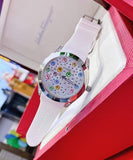  Shop Authentic Guess Wanderlust Crystals Silver Dial White Rubber Strap Watch for Women - W1059L1 - Luxxuri