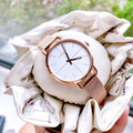  Shop Authentic Calvin Klein Even White Dial Rose Gold Mesh Bracelet Watch for Women - K7B23626 - Luxxuri