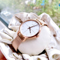  Shop Authentic Calvin Klein Even White Dial Rose Gold Mesh Bracelet Watch for Women - K7B23626 - Luxxuri
