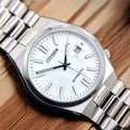  Shop Authentic Citizen Tsuyosa Automatic White Dial Silver Steel Strap Watch For Men - NJ0150-81A - Luxxuri