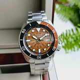  Shop Authentic Seiko 5 Sports Sonar Special Edition Brown Dial Silver Steel Strap Watch For Men - SRPJ47K1 - Luxxuri
