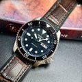  Shop Authentic Seiko 5 Sports SKX Automatic Black Dial Black Leather Strap Watch for Men - SRPD55K2 - Luxxuri