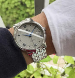  Shop Authentic Omega De Ville Prestige Co-Axial Grey Dial Silver Steel Strap Watch for Men - 424.10.40.20.06.002 - Luxxuri