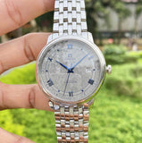  Shop Authentic Omega De Ville Prestige Co-Axial Grey Dial Silver Steel Strap Watch for Men - 424.10.40.20.06.002 - Luxxuri