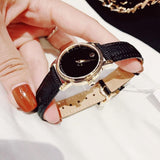  Shop Authentic Movado Museum Black Dial Black Leather Strap Watch For Women - 2100006 - Luxxuri
