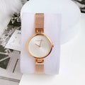  Shop Authentic Calvin Klein Authentic Silver Dial Rose Gold Mesh Bracelet Watch for Women - K8G23626 - Luxxuri