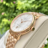  Shop Authentic Tissot T Classic Carson Premium Automatic White Dial Rose Gold Steel Strap Watch for Men - T122.407.33.031.00 - Luxxuri