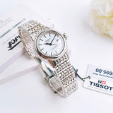  Shop Authentic Tissot T Classic Carson Automatic White Dial Silver Steel Strap Watch For Women - T085.207.11.011.00 - Luxxuri