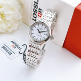  Shop Authentic Tissot T Classic Carson Automatic White Dial Silver Steel Strap Watch For Women - T085.207.11.011.00 - Luxxuri