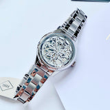  Shop Authentic Fossil Rye Automatic Skeleton Silver Dial Silver Steel Strap Watch for Women - BQ3753 - Luxxuri