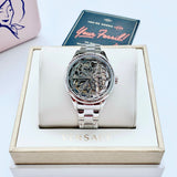  Shop Authentic Fossil Rye Automatic Skeleton Silver Dial Silver Steel Strap Watch for Women - BQ3753 - Luxxuri