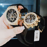  Shop Authentic Guess Momentum Chronograph Diamonds Black Dial Black Silicone Strap Watch For Men - GW0518G2 - Luxxuri