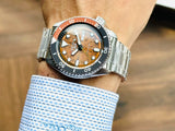  Shop Authentic Seiko 5 Sports Sonar Special Edition Brown Dial Silver Steel Strap Watch For Men - SRPJ47K1 - Luxxuri