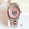  Shop Authentic Gucci G Timeless Quartz Mother of Pearl Pink Dial Silver Steel Strap Watch for Women - YA1264166 - Luxxuri