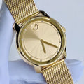  Shop Authentic Movado Bold Diamonds Gold Dial Gold Mesh Bracelet Watch For Men - 3600460 - Luxxuri