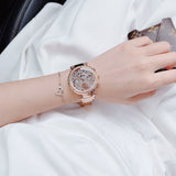  Shop Authentic Guess Solstice Diamonds Rose Gold Dial Rose Gold Steel Strap Watch for Women - GW0403L3 - Luxxuri