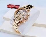  Shop Authentic Guess Solstice Diamonds Gold Dial Gold Steel Strap Watch for Women - GW0403L2 - Luxxuri