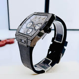  Shop Authentic Guess Phoenix Multifunction Silver Dial Black Silicone Strap Watch For Men - GW0048G1 - Luxxuri