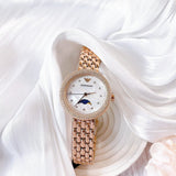  Shop Authentic Emporio Armani Rosa Mother of Pearl Dial Rose Gold Steel Strap Watch For Women - AR11462 - Luxxuri