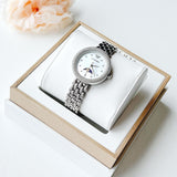  Shop Authentic Emporio Armani Rosa Quartz Mother of Pearl Dial Silver Steel Strap Watch For Women - AR11461 - Luxxuri