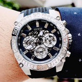  Shop Authentic Guess Trophy Multifunction Black Dial Black Rubber Strap Watch for Men - GW0333G1 - Luxxuri