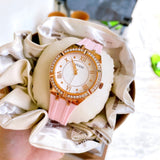  Shop Authentic Guess Cosmo Diamonds Silver Dial Pink Silicone Strap Watch for Women - GW0034L3 - Luxxuri