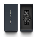  Shop Authentic Daniel Wellington Iconic Chronograph Black Dial Black Steel Strap Watch For Men - DW00100642 - Luxxuri