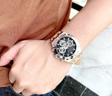 Shop Authentic Guess Continental Multifunction Black Dial Brown Leather Strap Watch for Men - GW0262G1 - Luxxuri