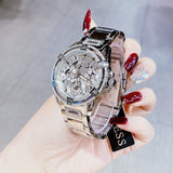  Shop Authentic Guess Queen Quartz Silver Dial Silver Steel Strap Watch For Women - GW0464L1 - Luxxuri