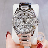  Shop Authentic Guess Queen Quartz Silver Dial Silver Steel Strap Watch For Women - GW0464L1 - Luxxuri