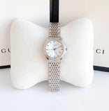  Shop Authentic Gucci G Timeless Diamonds Mother of Pearl Dial Silver Steel Strap Watch For Women - YA126506 - Luxxuri
