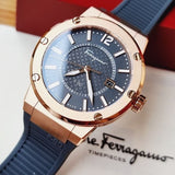  Shop Authentic Salvatore Ferragamo F-80 Classic Black Dial Black Rubber Strap Watch for Men - SFHY02522 - Luxxuri