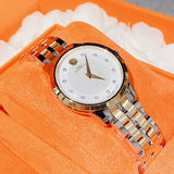  Shop Authentic Movado Museum Classic Mother of Pearl White Dial Two Tone Steel Strap Watch for Women - 0607077 - Luxxuri