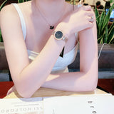  Shop Authentic Emporio Armani Rosa Quartz Mother of Pearl Black Dial Rose Gold Steel Strap Watch For Women - AR11372 - Luxxuri
