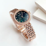  Shop Authentic Emporio Armani Rosa Quartz Mother of Pearl Black Dial Rose Gold Steel Strap Watch For Women - AR11372 - Luxxuri