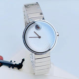  Shop Authentic Movado Edge Silver Dial Silver Steel Strap Watch for Women - 3680012 - Luxxuri
