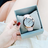  Shop Authentic Guess Wonderlust Beige Dial Pink Leather Strap Watch for Women - W1065L1 - Luxxuri
