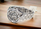  Shop Authentic Fossil Rye Automatic Skeleton Silver Dial Silver Steel Strap Watch for Women - BQ3753 - Luxxuri