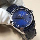  Shop Authentic Tissot Couturier Lady Blue Dial Blue Leather Strap Watch for Women - T035.210.16.041.00 - Luxxuri