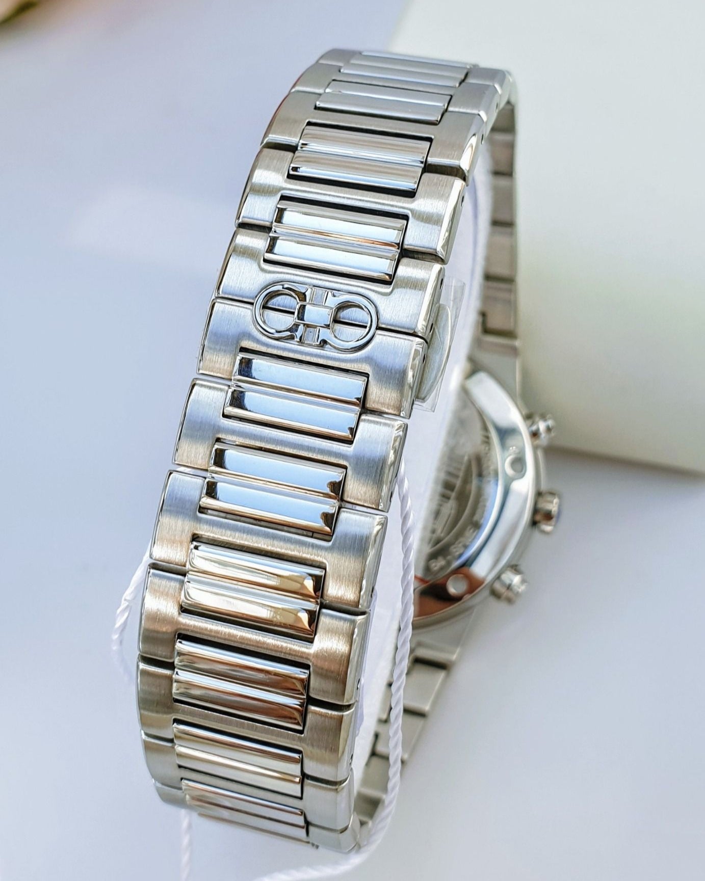  Shop Authentic Salvatore Ferragamo Sapphire Chrono Blue Dial Silver Steel Strap Watch for Men - SFME01123 - Luxxuri