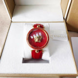  Shop Authentic Versace Palazzo Empire Red Dial Red Leather Strap Watch for Women - VCO120017 - Luxxuri