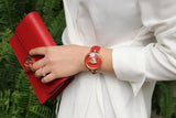  Shop Authentic Versace Palazzo Empire Red Dial Red Leather Strap Watch for Women - VCO120017 - Luxxuri