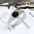 Tissot Carson Automatic Black Dial Silver Steel Strap Watch For Women - T085.207.11.051.00