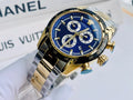  Shop Authentic Versace V-Ray Chronograph Quartz Blue Dial Two Tone Steel Strap Watch For Men - VE2I01021 - Luxxuri